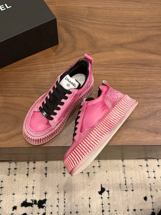 CC 26s Casual Sneaker Dark Pink Leather 183615