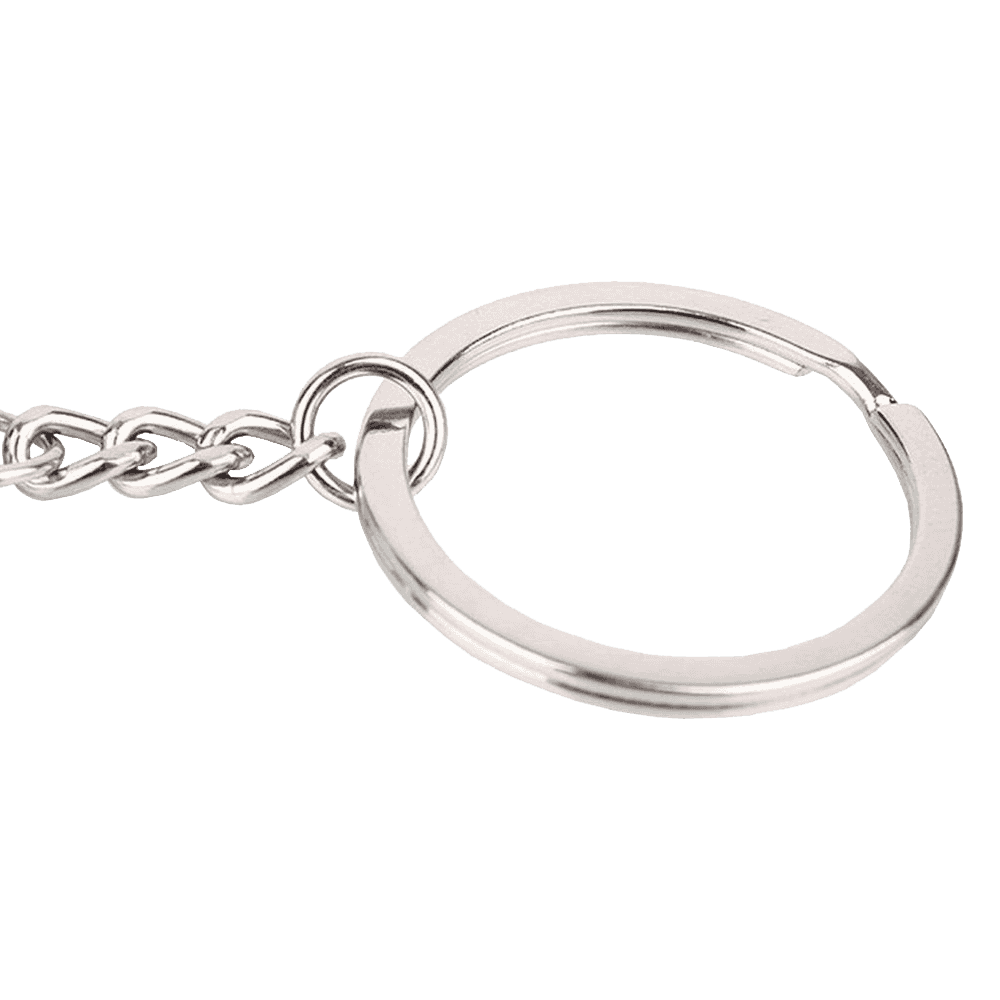 4EVER Romantic Stainless Alloy Metal Silver Nautical Steering Wheel Anchor & Love Boat Rudder Helm Couple Keychain