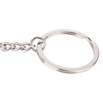 4EVER Romantic Stainless Alloy Metal Silver Nautical Steering Wheel Anchor & Love Boat Rudder Helm Couple Keychain