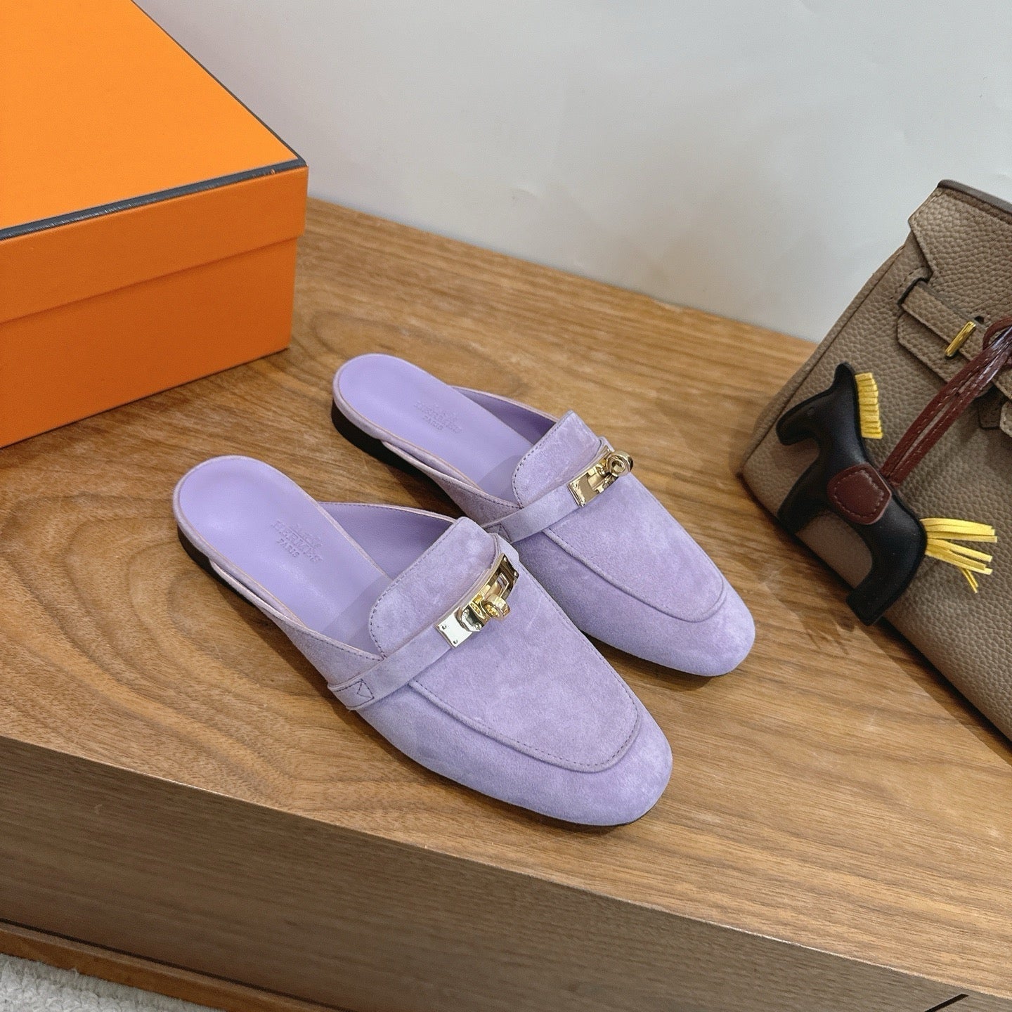 Hermes 2026 Oz Mule Purple Suede Leather 776633