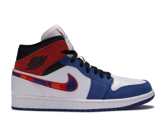 Air Jordan 1 Mid ¡®Multicolored Swoosh¡¯ Unfading Sneaker Sneakers - Court Cl...