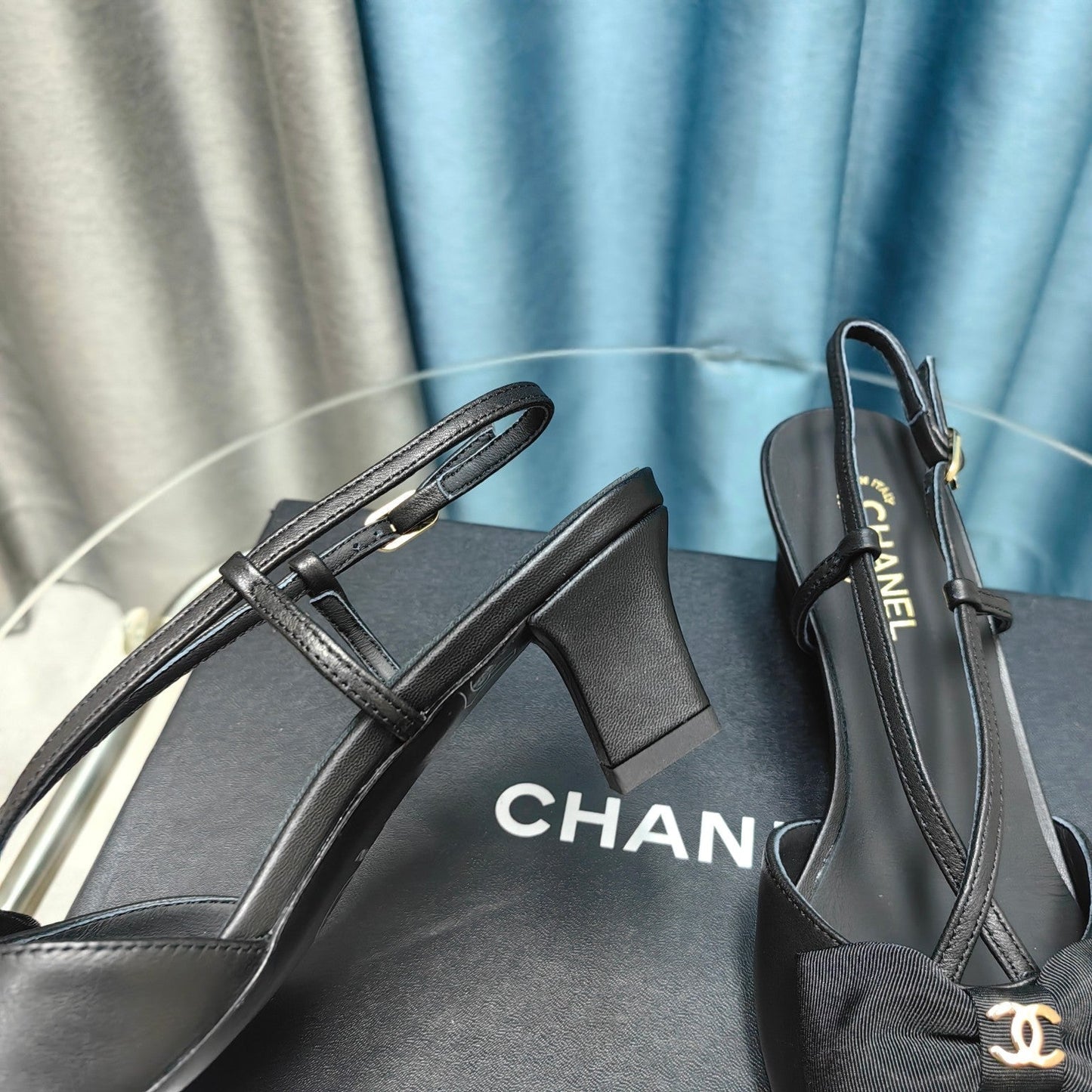 Chanel 2026 Bow Sandal Leather Fabric 711161