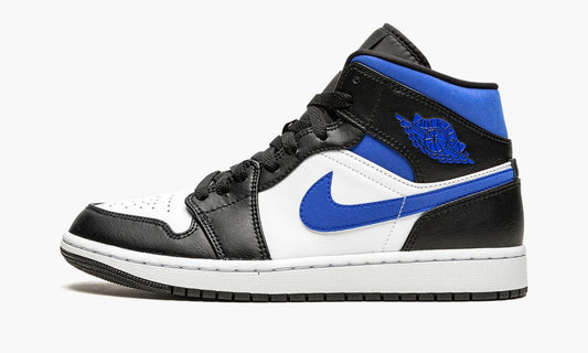 Air Jordan 1 Mid Racer Blue / Black / White Sneakers - Style Staple