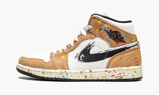 Air Jordan 1 Mid SE Brushstroke Sneakers - Retro Runner
