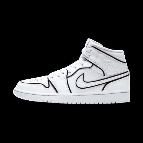 Air Jordan 1 Mid SE Iridescent Trim Sneakers - Pro-Level