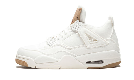 Air Jordan 4 Retro Levis NRG White Denim Sneakers - Archive Edition
