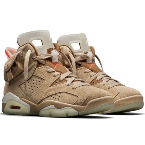 Air Jordan 6 Retro x Travis Scott British Khaki Sneakers - Court Icon
