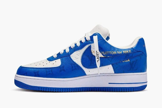 Air Jordan Force 1 Low White Royal Sneakers - Cushioned Stride