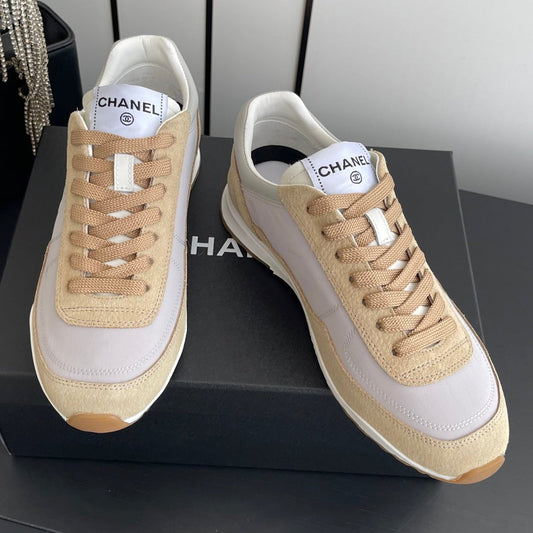 Chanel 2026 Sneaker Brown Fabric And Calfskin Suede 895744