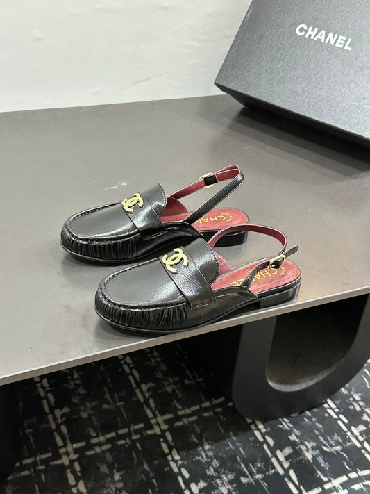 Chanel 2026 Slingback Loafers Leather Sheepskin 832506