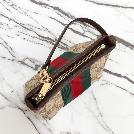 Gucci 2026 Large Shoulder Bag With Web 40cm Sand mix Brown Canvas Leather