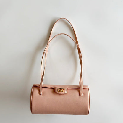 Chanel 2026 Bowling Ball Cylinder Bag Caviar Leather