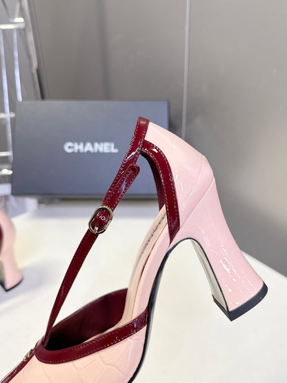 Chanel 2026 Mary Jane Slingback 85mm Patent Calfskin 895338