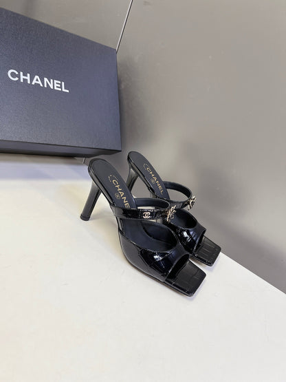 Chanel 2026 Mule 70mm Embossing And Suede Calfskin 895349
