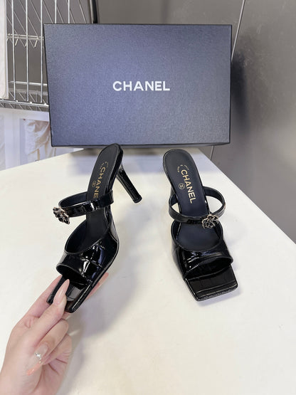 Chanel 2026 Mule 70mm Embossing And Suede Calfskin 895349