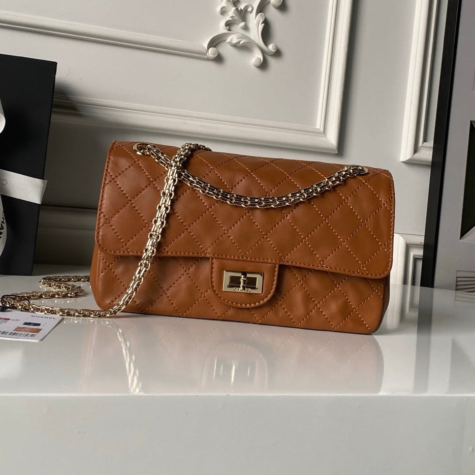 Chanel 2026 2.55 Bag 24cm Brown Calfskin 367737