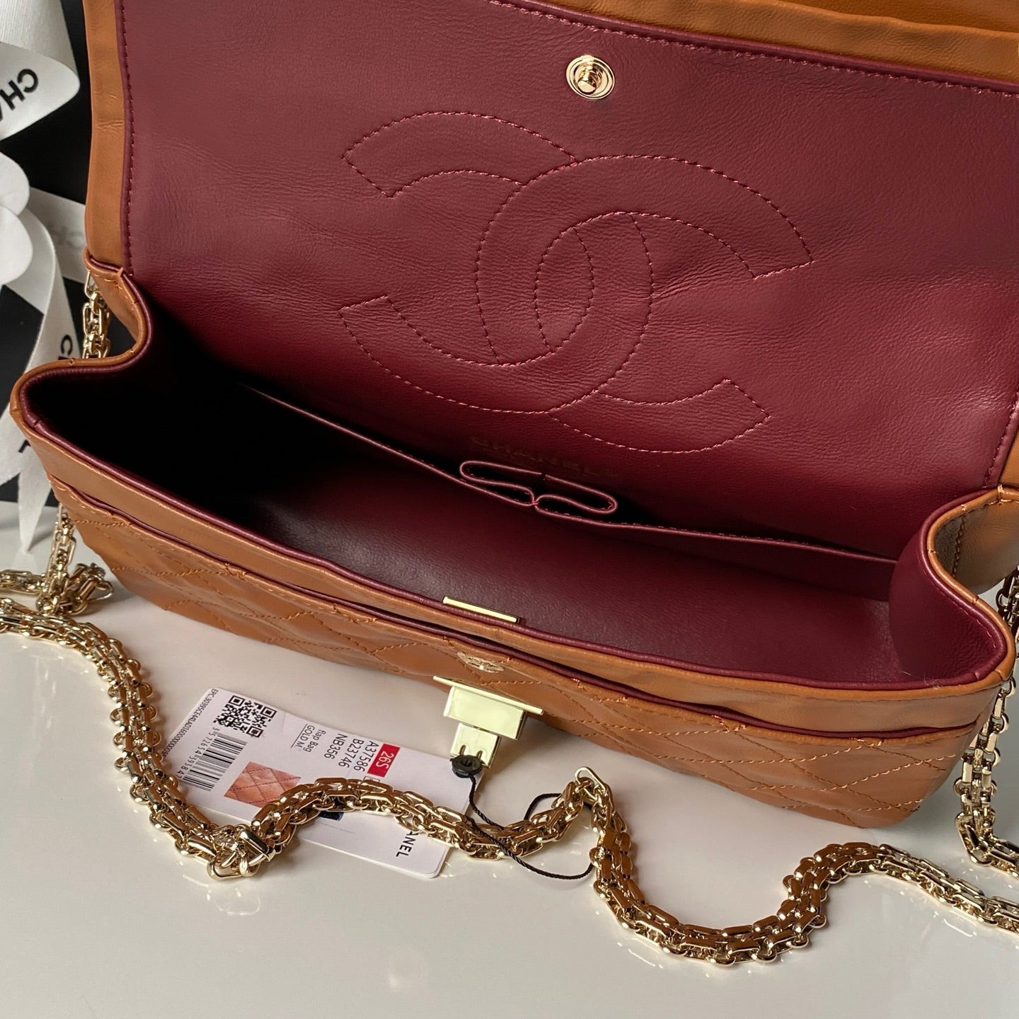 Chanel 2026 2.55 Bag 24cm Brown Calfskin 367737