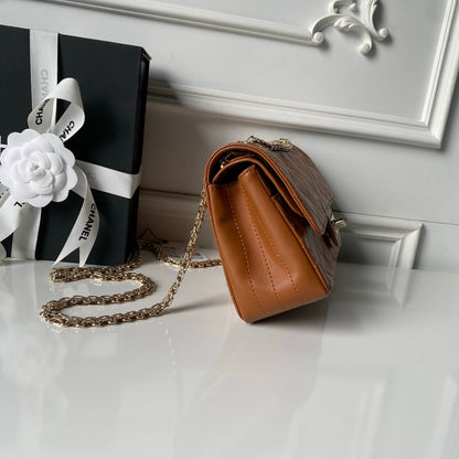 Chanel 2026 2.55 Bag 24cm Brown Calfskin 367737