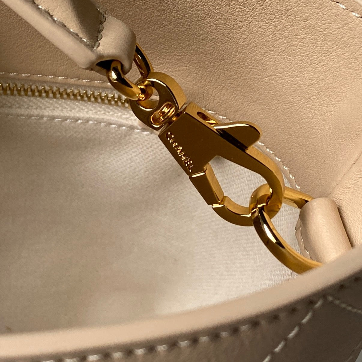 Chanel 2026 Bucket Bag 27.5cm Suede Calfskin