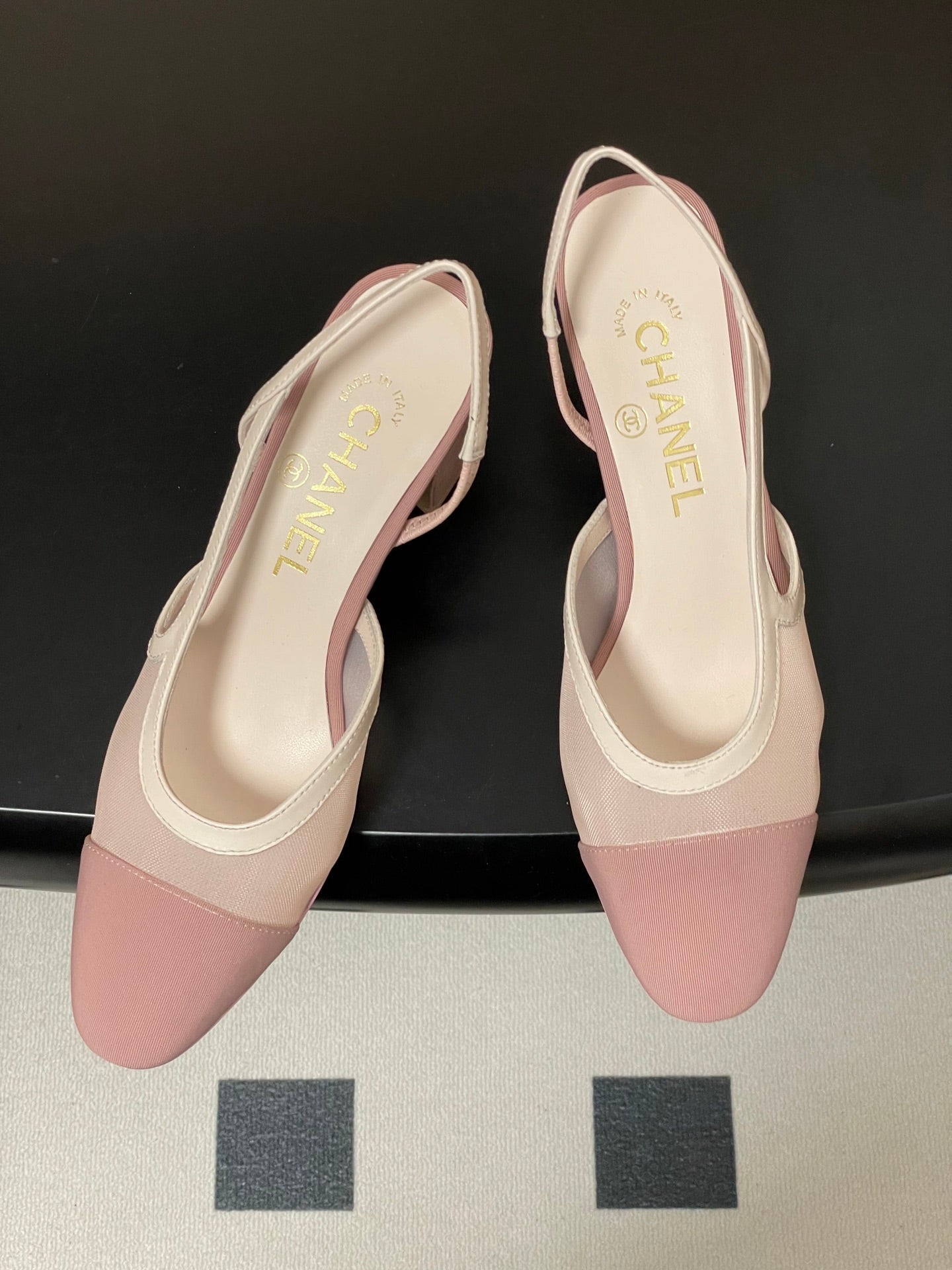 CC 26s Slingback  65 Light Pink Mesh Fabric Sheepskin 649443