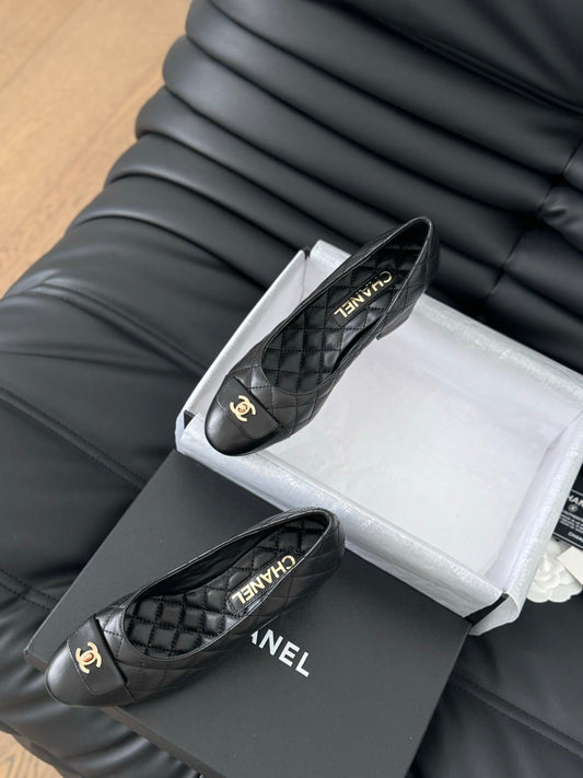 Chanel High Heel Pump 70mm Black Quilted Leather 825283