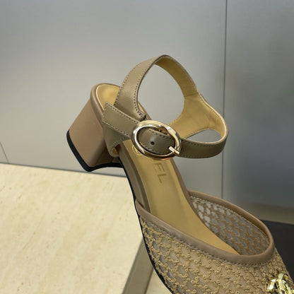 CC 26 Slingback Pump 45mm Mesh Sheepskin