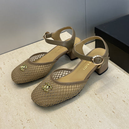 CC 26 Slingback Pump 45mm Mesh Sheepskin
