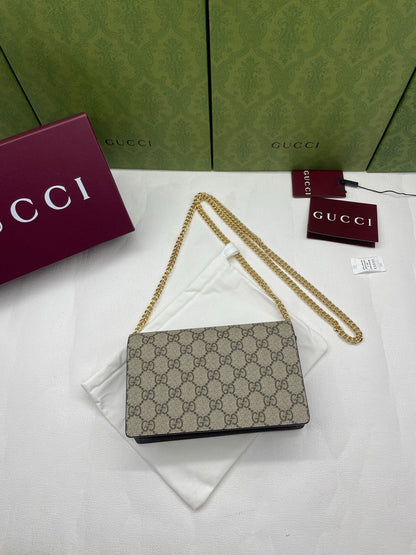 Gucci 2026 Marmont Wallet On Chaine 20cm Canvas Leather