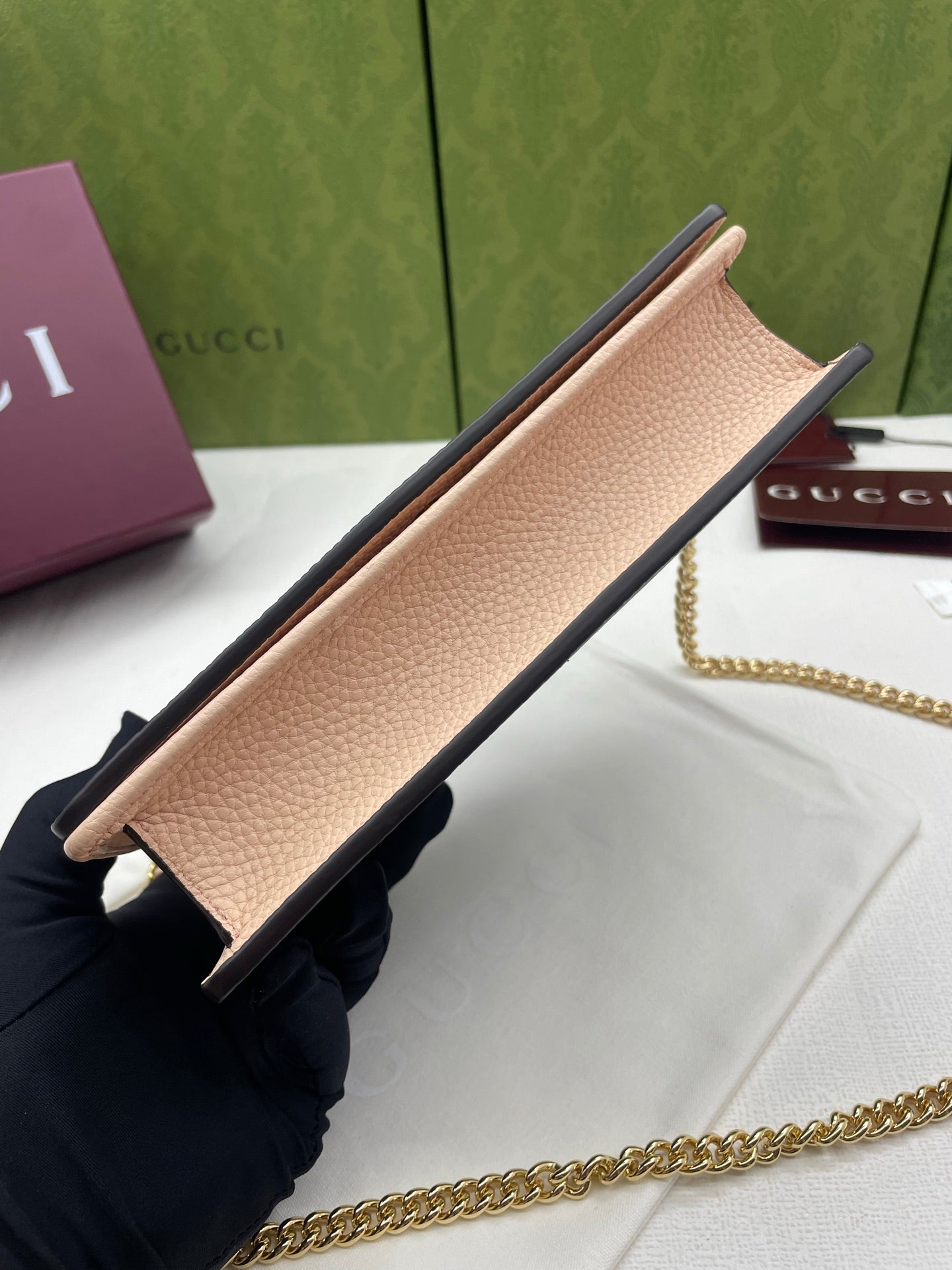 Gucci 2026 Marmont Wallet On Chaine 20cm Canvas Leather