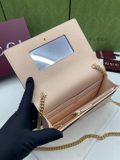 Gucci 2026 Marmont Wallet On Chaine 20cm Canvas Leather