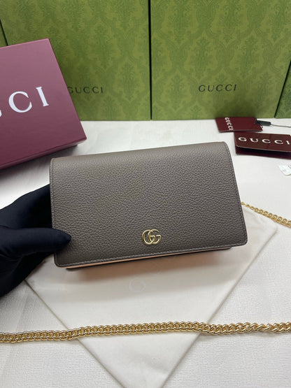 Gucci 2026 Marmont Wallet On Chaine 20cm Canvas Leather