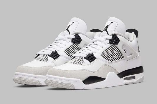 Jordan 4 Retro Military Black Sneakers - Cushioned Stride