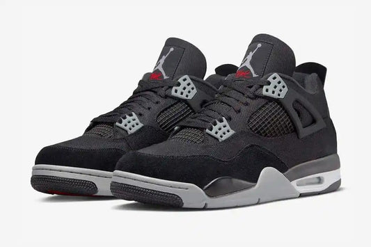 Jordan 4 Retro SE Black Canvas Sneakers - OG Colorway | Designer Kicks