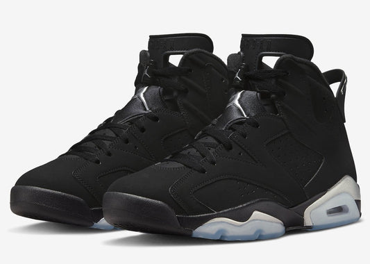 Jordan 6 Retro Chrome Metallic Silver Sneakers - Streetwear Essential